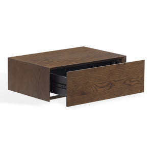 Safavieh Forrester 1 Drawer Floating Nightstand - Elevate Your Bedroom With Modern Elegance And Style Walnut Wood Sfv4263b