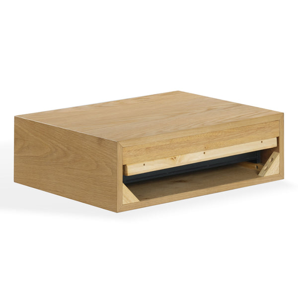 Safavieh Philbert 1 Drawer Floating Nightstand In Natural Wood - Elegant, Stylish Storage For Your Bedroom Natural Wood Sfv4264a