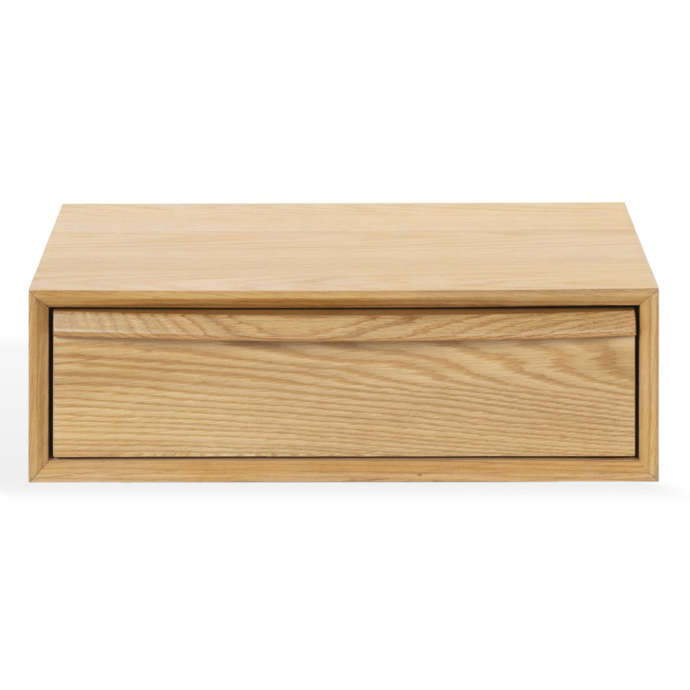 Safavieh PHILBERT 1 Drawer Floating Nightstand - Modern Wall-Mounted Design for Stylish Bedroom Storage Natural SFV4264A