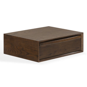 Safavieh Philbert 1 Drawer Floating Nightstand In Natural Wood - Elegant, Stylish Storage For Your Bedroom Walnut Wood Sfv4264b