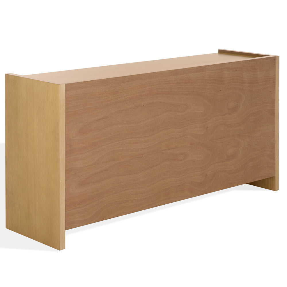 Rhylee Six-Drawer Wood Dresser — Spacious 63" Wide Solid Wood Storage With Clean Minimalist Design