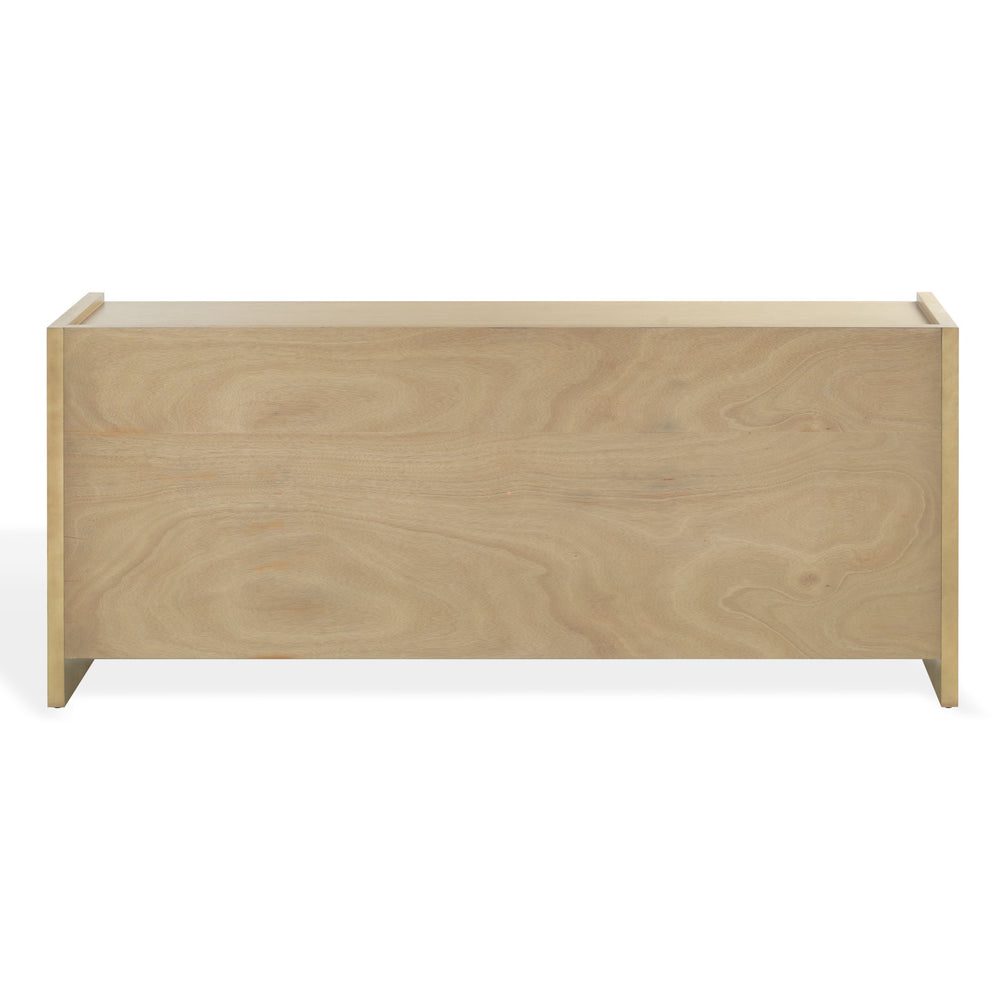 Rhylee Solid Wood 4-Door Sideboard With Generous Storage, Minimalist Design And Durable Craftsmanship