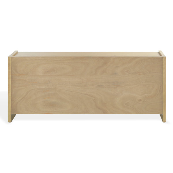 Rhylee Solid Wood 4-Door Sideboard With Generous Storage, Minimalist Design And Durable Craftsmanship