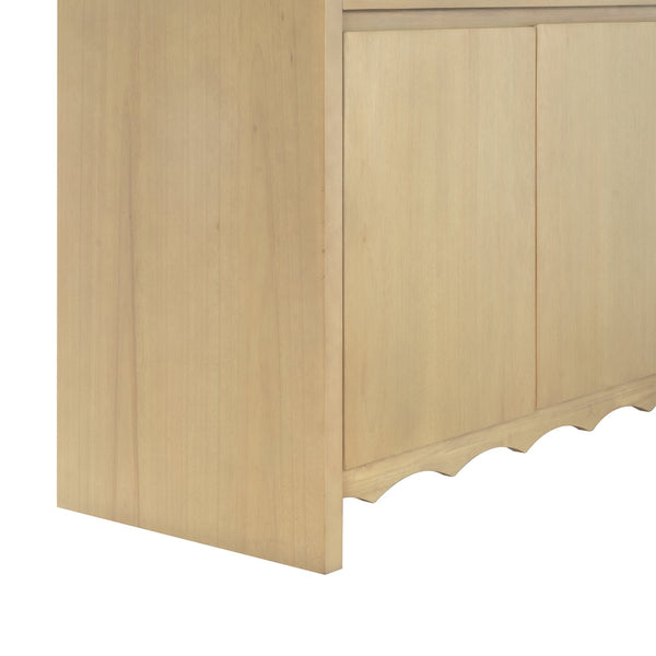 Rhylee Solid Wood 4-Door Sideboard With Generous Storage, Minimalist Design And Durable Craftsmanship