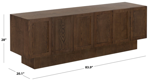 Bethandria Mid-Century 6-Door Wood Sideboard With Ample Storage, Clean Lines, Durable Construction