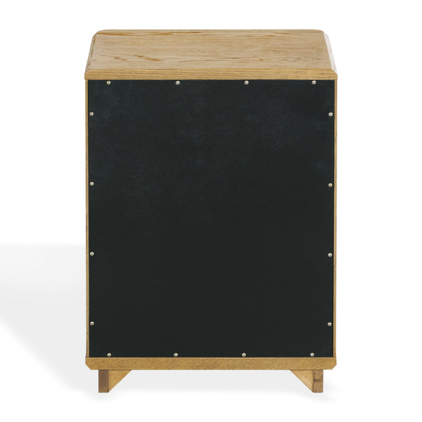 Guillermo Wood 3-Drawer Nightstand — Compact, Warm-Grain Bedside Storage With Smooth-Glide Drawers