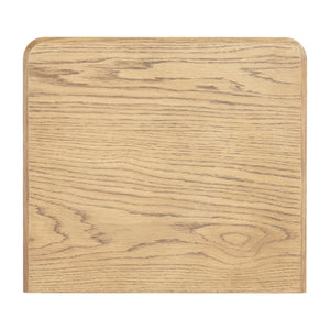 Guillermo Wood 3-Drawer Nightstand — Compact, Warm-Grain Bedside Storage With Smooth-Glide Drawers
