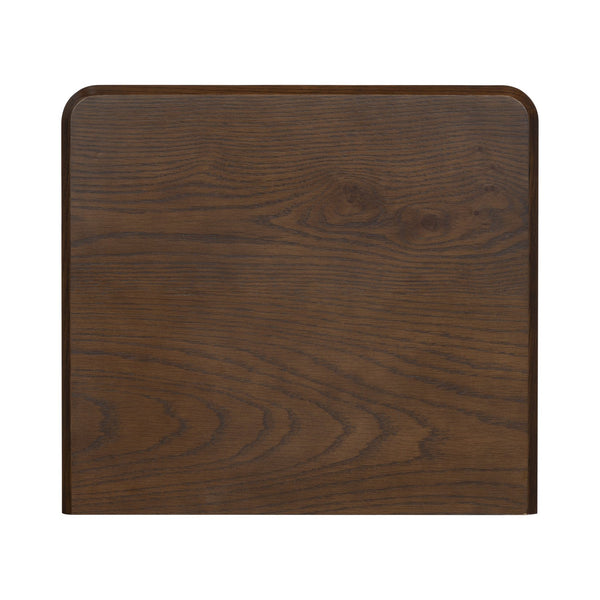 Guillermo Wood 3-Drawer Nightstand — Compact, Warm-Grain Bedside Storage With Smooth-Glide Drawers