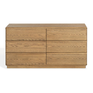 Guillermo Solid Wood 6-Drawer Dresser With Smooth-Glide Drawers, Spacious Storage & Timeless Style