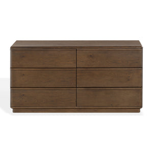 Guillermo Solid Wood 6-Drawer Dresser With Smooth-Glide Drawers, Spacious Storage & Timeless Style