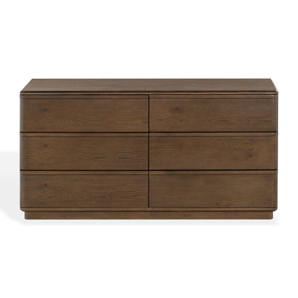 Guillermo Solid Wood 6-Drawer Dresser With Smooth-Glide Drawers, Spacious Storage & Timeless Style