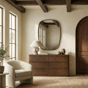 Guillermo Solid Wood 6-Drawer Dresser With Smooth-Glide Drawers, Spacious Storage & Timeless Style