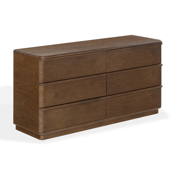 Guillermo Solid Wood 6-Drawer Dresser With Smooth-Glide Drawers, Spacious Storage & Timeless Style