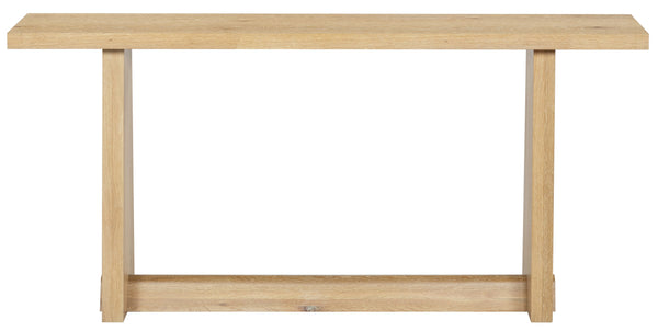 Maliq Solid Wood Console Table 72" X16" X34" — Slim Durable Entryway & Sofa Console With Warm Grain Finish