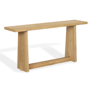 Maliq Solid Wood Console Table 72" X16" X34" — Slim Durable Entryway & Sofa Console With Warm Grain Finish