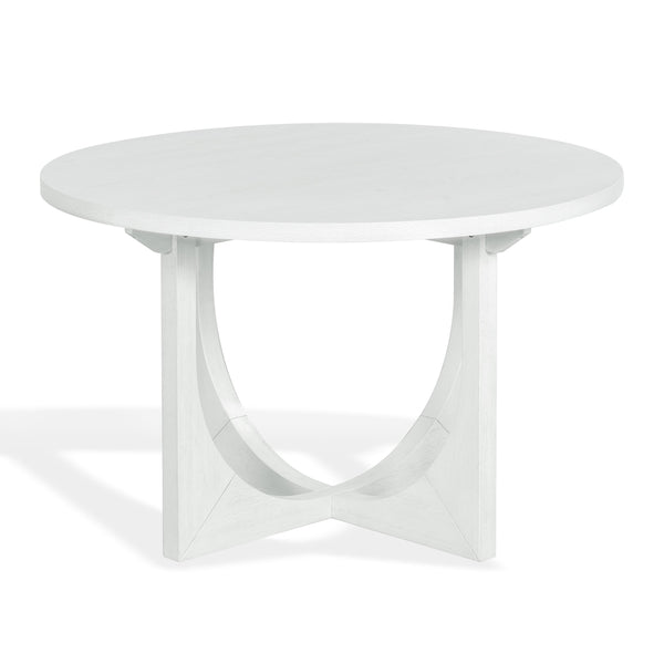 Clarastella Round Wood Dining Table — 48" Solid Wood Round Top, Durable Four-Leg Base For Everyday Use