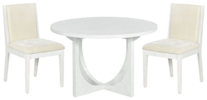 Clarastella Solid Wood Dining Chair Set Of 2 With Upholstered Seat, Ergonomic Back, Durable Modern Design