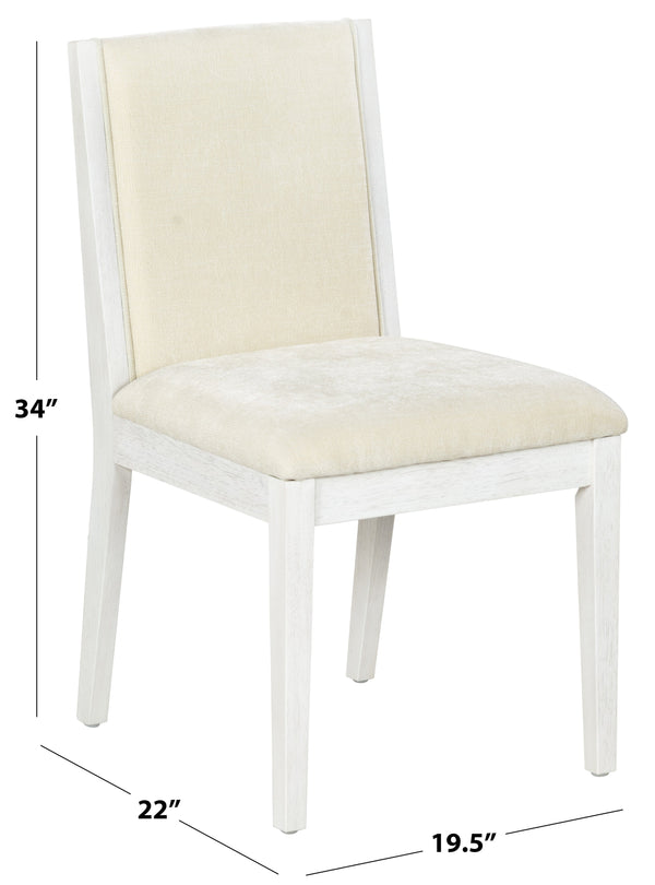 Clarastella Solid Wood Dining Chair Set Of 2 With Upholstered Seat, Ergonomic Back, Durable Modern Design