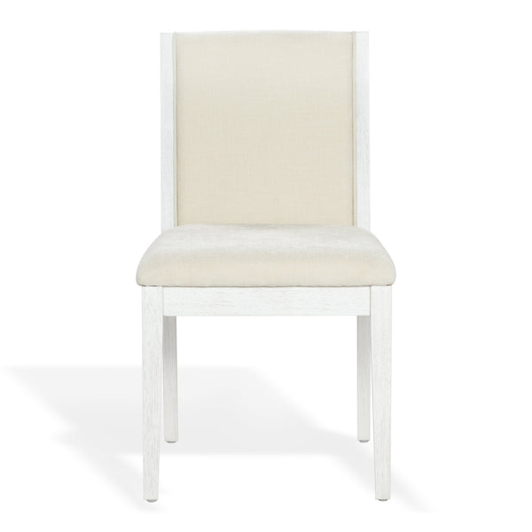 Clarastella Solid Wood Dining Chair Set Of 2 With Upholstered Seat, Ergonomic Back, Durable Modern Design