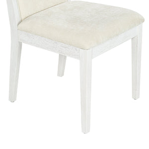 Clarastella Solid Wood Dining Chair Set Of 2 With Upholstered Seat, Ergonomic Back, Durable Modern Design