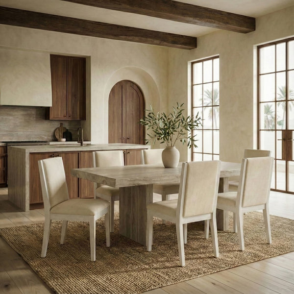 Clarastella Solid Wood Dining Chair Set Of 2 With Upholstered Seat, Ergonomic Back, Durable Modern Design
