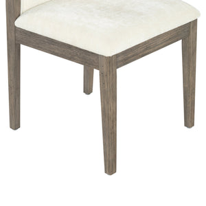 Doriella Elegant Wood Dining Chair Set Of 2 With Plush Upholstery, High-Density Foam Seat, Timeless Silhouette