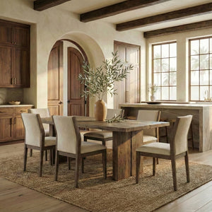 Doriella Elegant Wood Dining Chair Set Of 2 With Plush Upholstery, High-Density Foam Seat, Timeless Silhouette