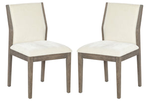 Doriella Elegant Wood Dining Chair Set Of 2 With Plush Upholstery, High-Density Foam Seat, Timeless Silhouette