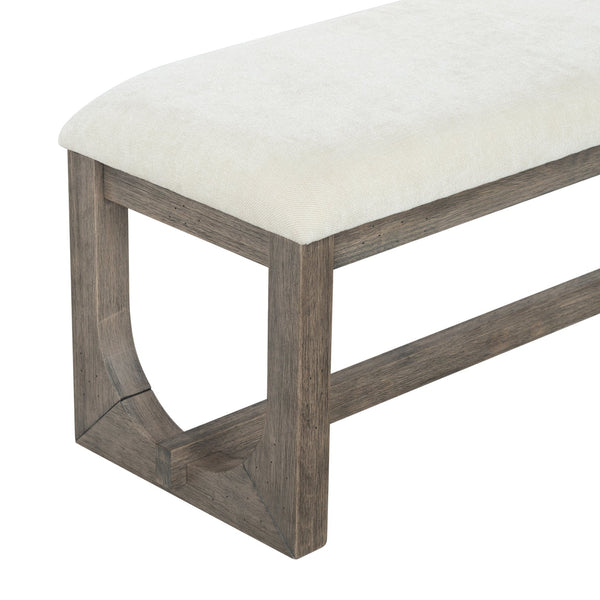 Doriella Wood Bench With Plush Upholstery And Solid Wood Frame — Elegant Entryway & Bedroom Seat