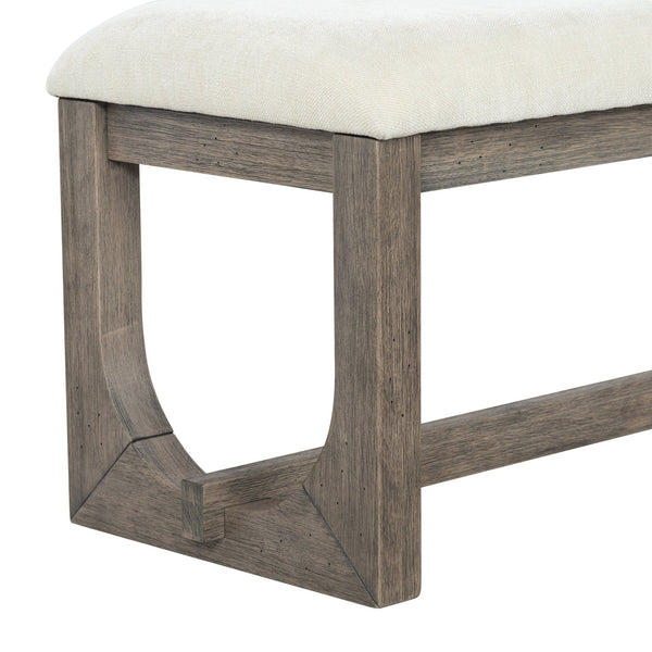 Doriella Wood Bench With Plush Upholstery And Solid Wood Frame — Elegant Entryway & Bedroom Seat