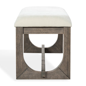 Doriella Wood Bench With Plush Upholstery And Solid Wood Frame — Elegant Entryway & Bedroom Seat