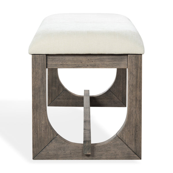 Doriella Wood Bench With Plush Upholstery And Solid Wood Frame — Elegant Entryway & Bedroom Seat
