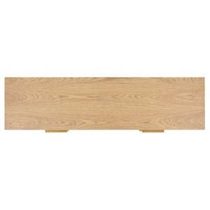 Safavieh Gabribecca Six Drawer Dresser with Oak Finish and Brass Hardware for Modern Bedrooms Gray SFV4280A
