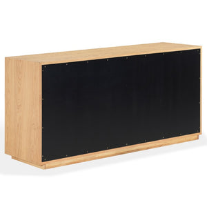 Safavieh Gabribecca Six Drawer Dresser with Oak Finish and Brass Hardware for Modern Bedrooms Gray SFV4280A