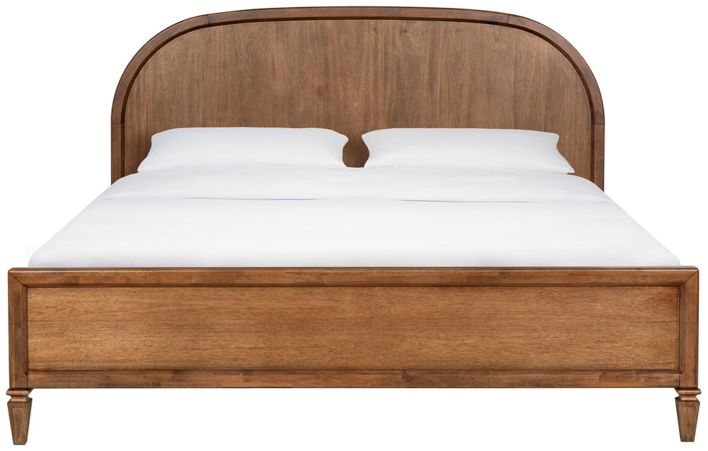 Safavieh Mandie Solid Wood Bed Classic Transitional Bedroom Centerpiece with Warm Natural Finish Appeal Light Brown King SFV4284A-K-2BX