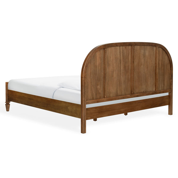 Safavieh Mandie Solid Wood Bed Classic Transitional Bedroom Centerpiece with Warm Natural Finish Appeal Light Brown King SFV4284A-K-2BX