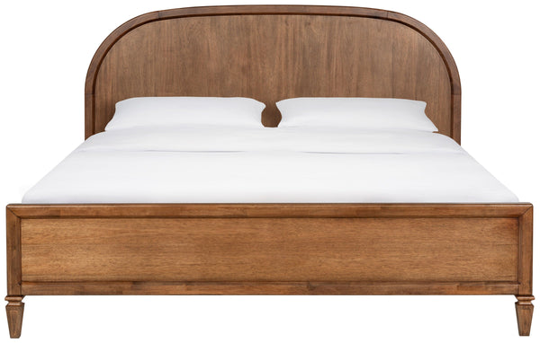 Safavieh Mandie Solid Wood Bed Classic Transitional Bedroom Centerpiece with Warm Natural Finish Appeal Light Brown King SFV4284A-K-2BX