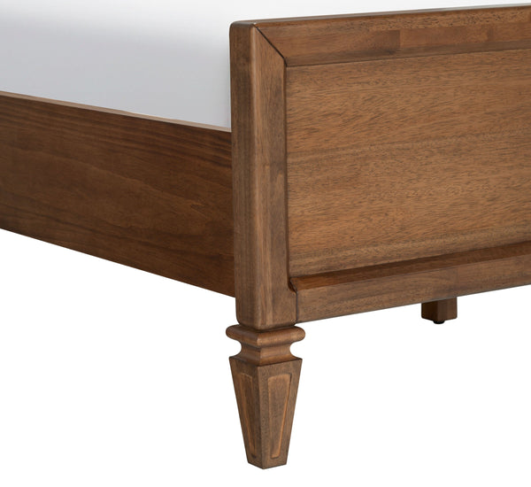 Safavieh Mandie Solid Wood Bed Classic Transitional Bedroom Centerpiece with Warm Natural Finish Appeal Light Brown King SFV4284A-K-2BX