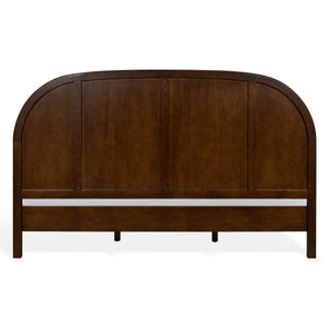 Safavieh Mandie Solid Wood Bed Classic Transitional Bedroom Centerpiece with Warm Natural Finish Appeal Walnut King SFV4284B-K-2BX