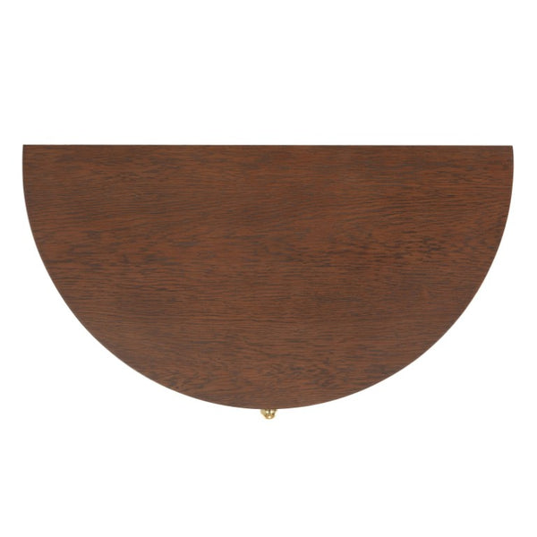 Safavieh Vivietta Fluted Walnut Nightstand with Brass Hardware for Modern Bedroom Elegance SFV4286A