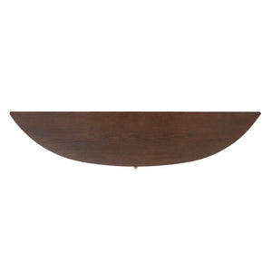 Safavieh Vivietta Fluted Walnut Console Table with Brass Hardware for Entryway or Living Room SFV4287A