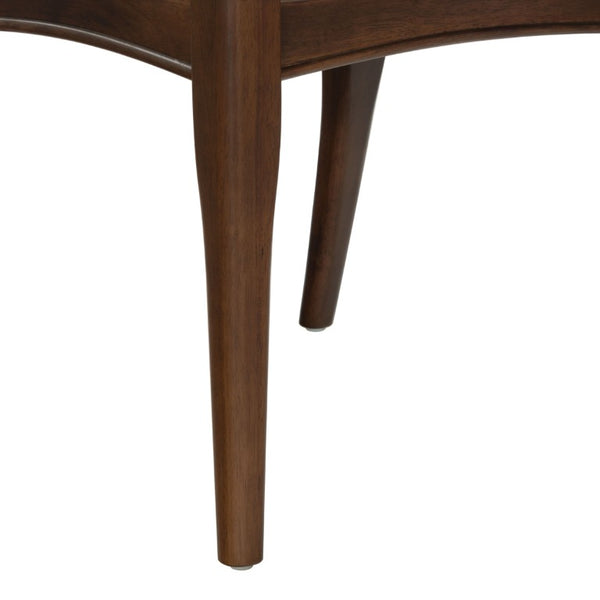 Safavieh Beckalynn Ivory Upholstered Dining Chair with Warm Walnut Frame for Modern Farmhouse Tables SFV4293A-SET2