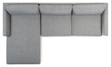 Safavieh Ludovic Contemporary Sofa Dark Grey SFV4517B-RVS-2BX