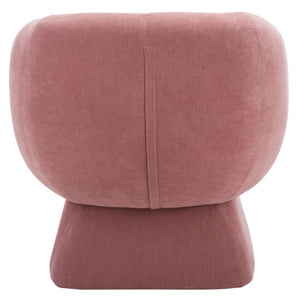 Safavieh KIANA Modern Accent Chair - Elegant Cream Design for Living Room, Bedroom, and Home Office Decor Dusty Rose SFV4527A