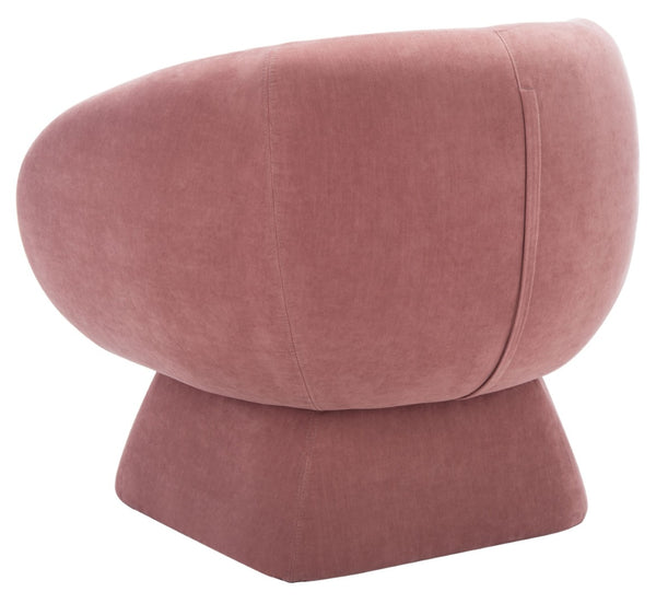 Safavieh KIANA Modern Accent Chair - Elegant Cream Design for Living Room, Bedroom, and Home Office Decor Dusty Rose SFV4527A