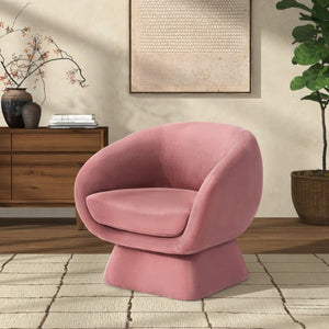 Safavieh KIANA Modern Accent Chair - Elegant Cream Design for Living Room, Bedroom, and Home Office Decor Dusty Rose SFV4527A