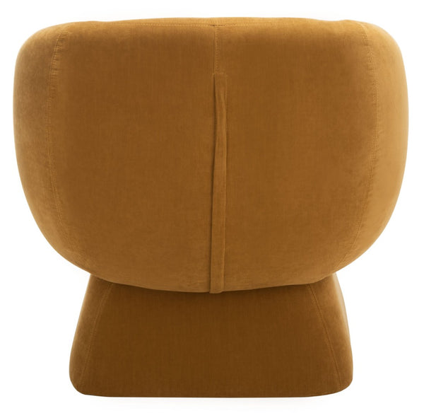 Safavieh KIANA Modern Accent Chair - Elegant Cream Design for Living Room, Bedroom, and Home Office Decor Mustard SFV4527B