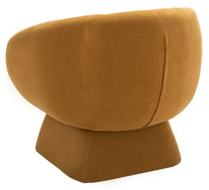 Safavieh KIANA Modern Accent Chair - Elegant Cream Design for Living Room, Bedroom, and Home Office Decor Mustard SFV4527B