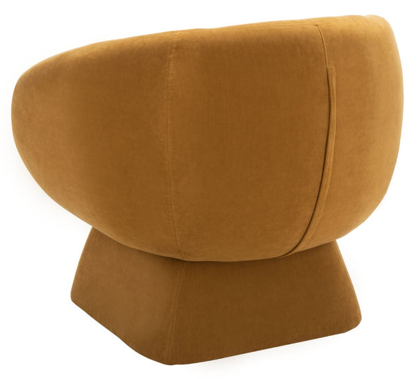 Safavieh KIANA Modern Accent Chair - Elegant Cream Design for Living Room, Bedroom, and Home Office Decor Mustard SFV4527B