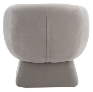 Safavieh KIANA Modern Accent Chair - Elegant Cream Design for Living Room, Bedroom, and Home Office Decor Grey SFV4527C